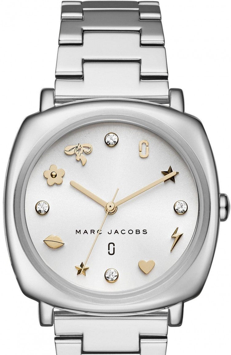 Marc Jacobs Mandy Silver Dial Silver Steel Strap Watch for Women - MJ3572