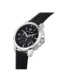 Maserati Successo Chronoraph Black Dial Black Silicon Strap Watch For Men - R8871621014