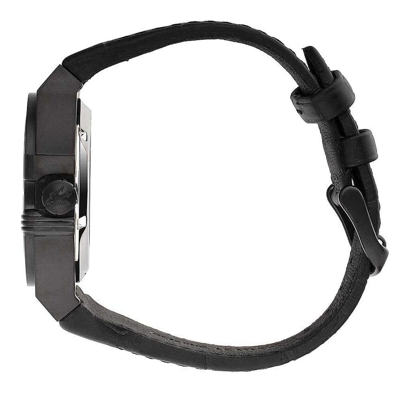 Maserati Automatic Skeleton Black Dial Black Leather Strap Watch For Men - R8821108021