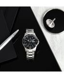 Maserati Competizione Automatic Black Dial Silver Steel Strap Watch For Men - R8823100002