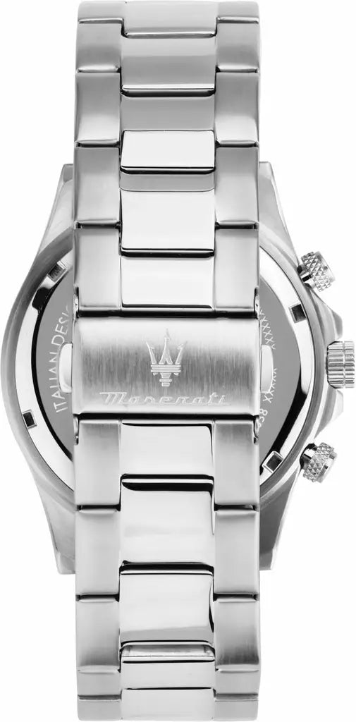 Maserati Competizione Chronograph Black Dial Silver Steel Strap Watch For Men - R8873600008