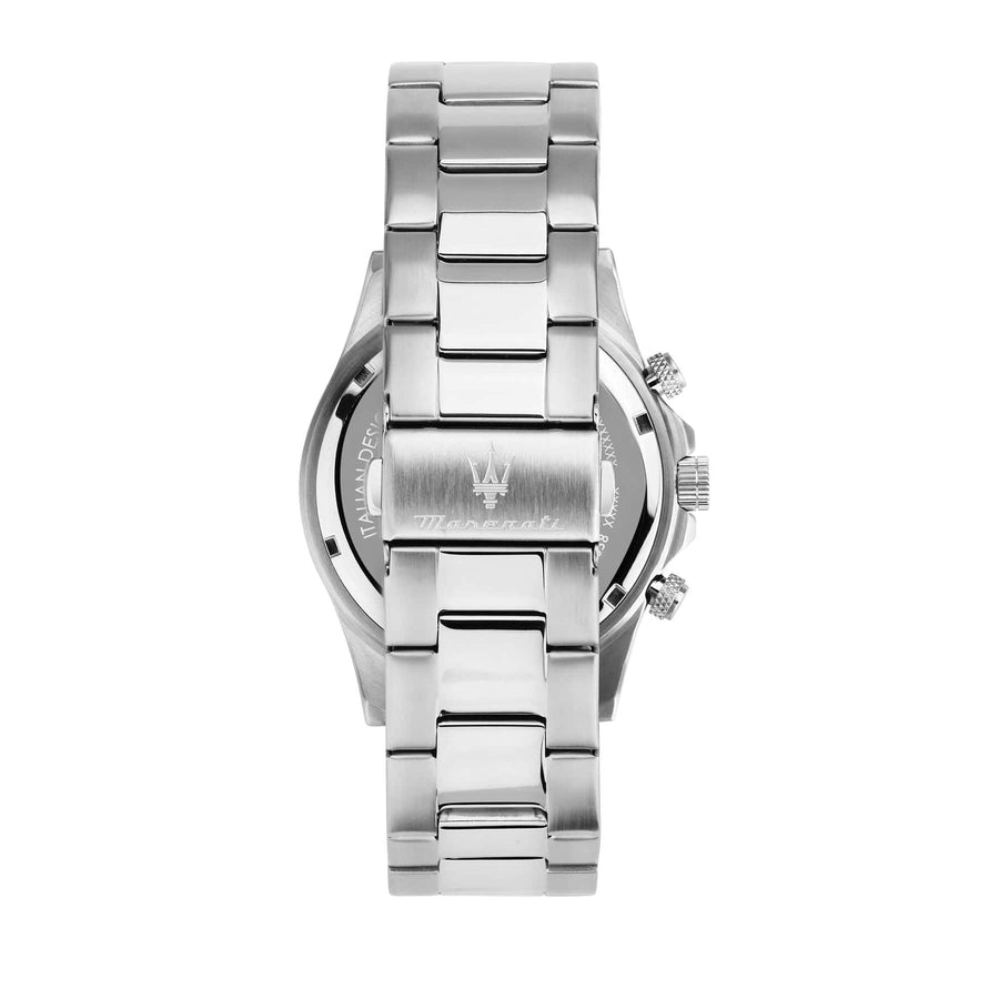Maserati Competizione Chronograph Black Dial Silver Steel Strap Watch For Men - R8873600008