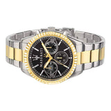 Maserati Competizione Chronograph Black Dial Two Tone Steel Strap Watch For Men - R8853100016