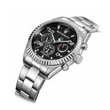 Maserati Competizione Chronograph Black Dial Silver Steel Strap Watch For Men - R8853100012