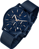 Maserati Epoca Analog Blue Dial Blue Mesh Bracelet Watch For Men - R8873618010