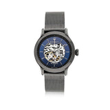 Maserati Epoca Automatic Skeleton Blue Dial Mesh Bracelet Watch For Men - R8823118002