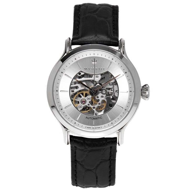 Maserati Epoca Automatic Skeleton Mechanical Silver Dial Watch For Men - R8821118003