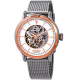 Maserati Epoca Automatic White Dial Silver Mesh Bracelet Watch For Men - R8823118001