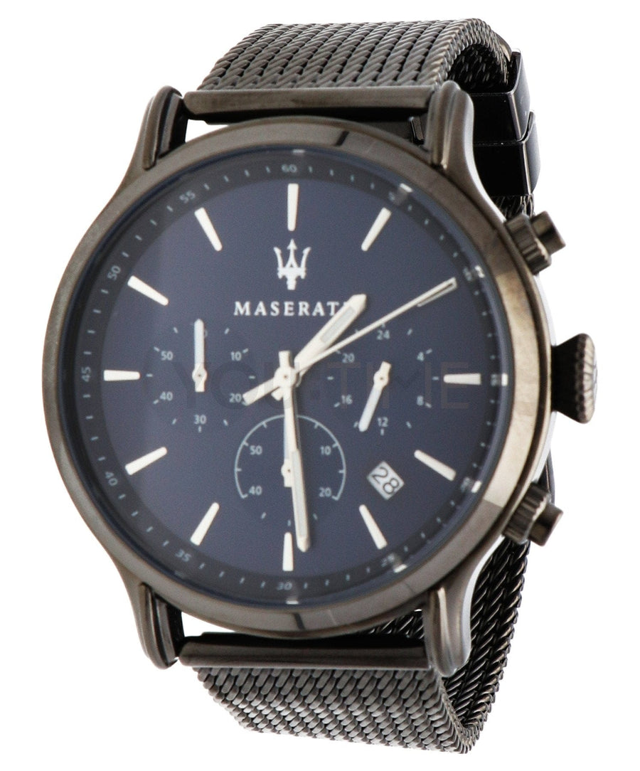 Maserati Epoca Black Edition Blue Dial Black Mesh Bracelet Watch For Men - R8873618008