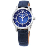 Maserati Epoca Blue Dial Blue Leather Strap Watch For Women - R8851118502