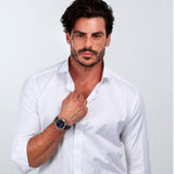 Maserati Epoca Chronograph Blue Dial Brown Leather Strap Watch For Men - R8871618014