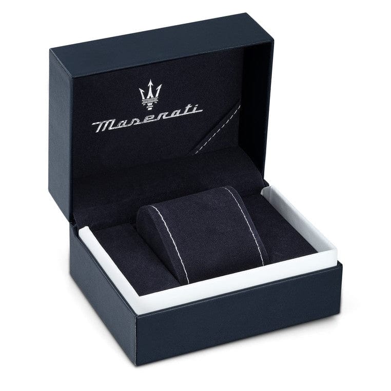Maserati Epoca Chronograph Blue Dial Silver Steel Strap Watch For Men - R8873618024