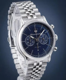 Maserati Epoca Chronograph Blue Dial Silver Steel Strap Watch For Men - R8873618024
