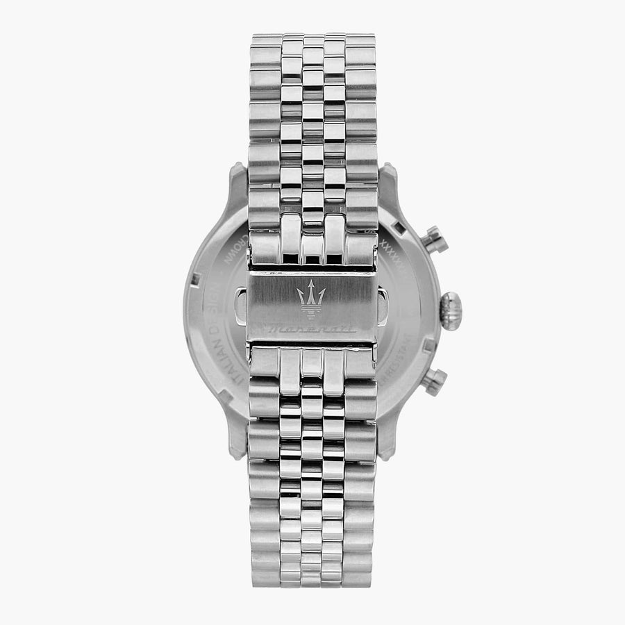 Maserati Epoca Chronograph Blue Dial Silver Steel Strap Watch For Men - R8873618024