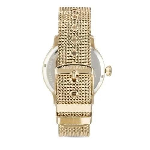 Maserati Epoca Golden Dial Golden Mesh Bracelet Watch For Men - R8853118003