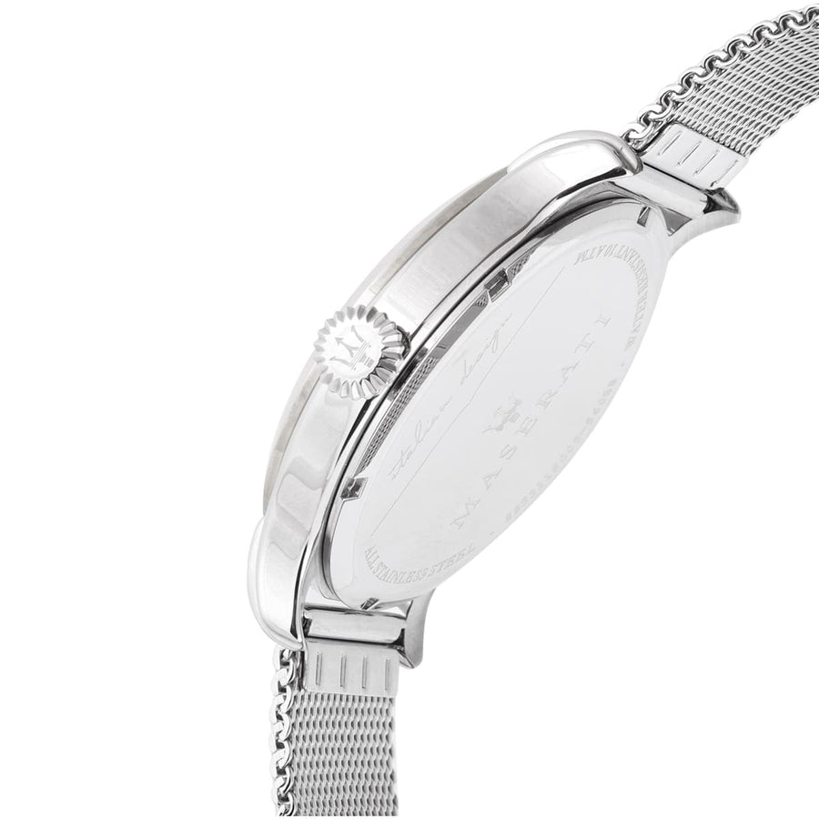 Maserati Epoca Grey Dial Grey Mesh Bracelet Watch For Men - R8853118002