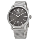 Maserati Epoca Grey Dial Grey Mesh Bracelet Watch For Men - R8853118002