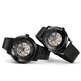 Maserati Granturismo Sport GT Skeleton Black Dial Black Steel Strap Watch For Men - R8823134003