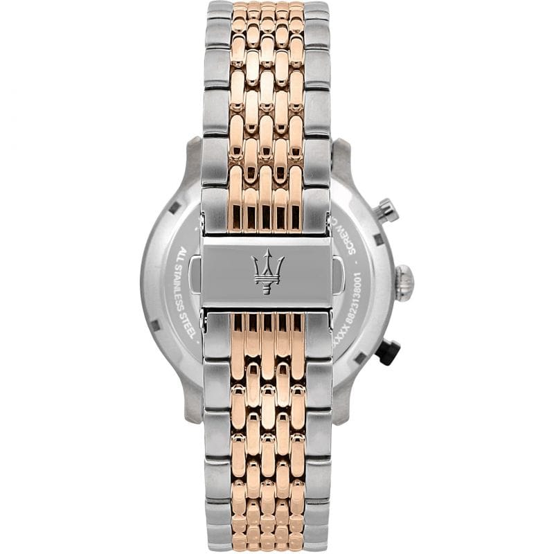 Maserati Legend Chronograph 42mm Ivory Dial Stainless Steel Watch For Men - R8873638002
