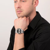 Maserati Legend Chronograph Black Dial Stainless Steel Watch For Men - R8873638001