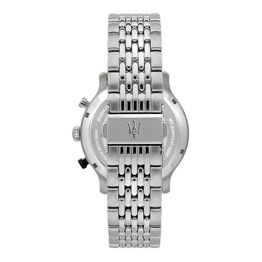 Maserati Legend Chronograph Black Dial Stainless Steel Watch For Men - R8873638001