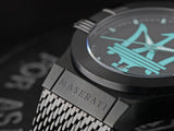 Maserati Potenza Aqua Edition Black Dial Black Mesh Strap Watch For Men - R8853144002