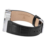 Maserati Potenza Automatic Black Dial Black Leather Strap Watch For Men - R8821108038