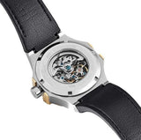 Maserati Potenza Automatic Skeleton Dial Black Leather Strap Watch For Men - R8821108011
