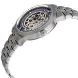 Maserati Ricordo Automatic Skeleton Silver Dial Silver Steel Strap Watch For Men - R8823133005