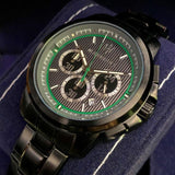 Maserati Royale Chronograph Black Dial Black Steel Strap Watch For Men - R8873637004