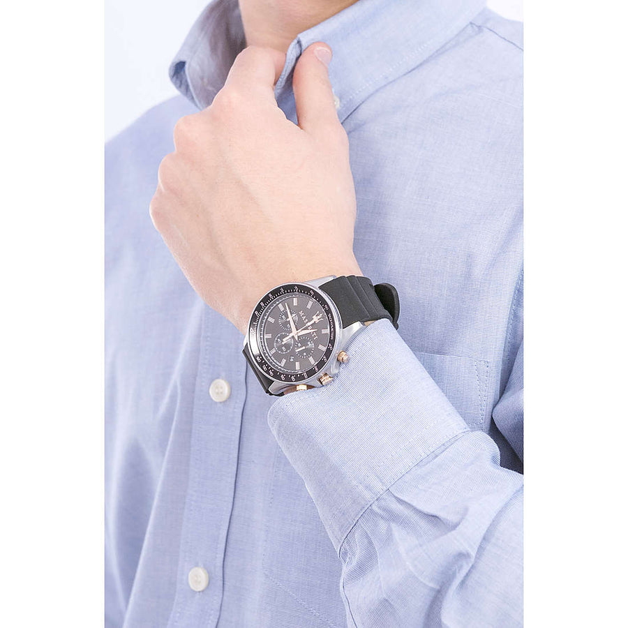 Maserati SFIDA 44mm Black Silicon Chronograph Watch For Men - R8871640002
