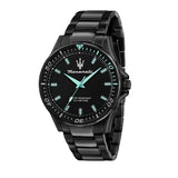 Maserati SFIDA Aqua Edition Analog Black Dial Black Steel Strap Watch For Men - R8853144001