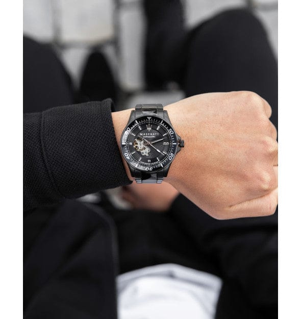 Maserati SFIDA Automatic Black Special Edition 44mm Watch For Men - R8823140005