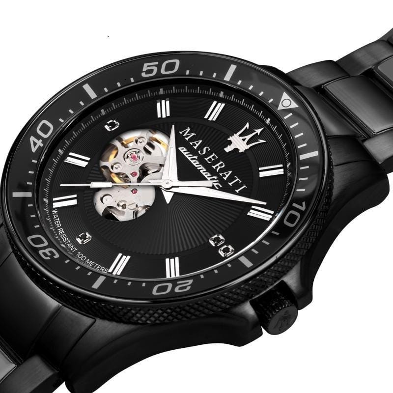 Maserati SFIDA Automatic Black Special Edition 44mm Watch For Men - R8823140005