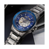 Maserati SFIDA Automatic Blue Dial Silver Steel Strap Watch For Men - R8823140001