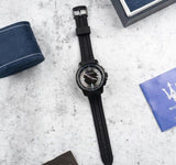 Maserati SFIDA Black Dial Black Rubber Strap Watch For Men - R8851123004