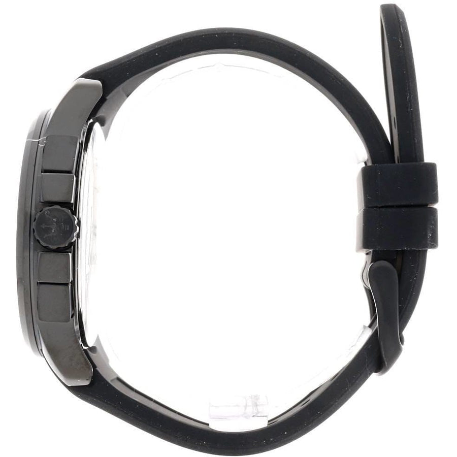 Maserati SFIDA Black Dial Black Rubber Strap Watch For Men - R8851123004