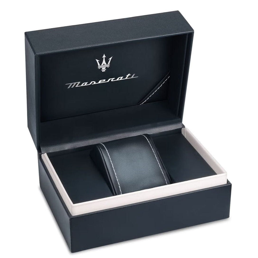 Maserati SFIDA Chronograph Black Dial Black Steel Strap Watch For Men - R8873640011