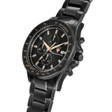 Maserati SFIDA Chronograph Black Dial Black Steel Strap Watch For Men - R8873640011