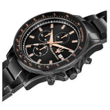 Maserati SFIDA Chronograph Black Dial Black Steel Strap Watch For Men - R8873640011