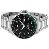 Maserati SFIDA Chronograph Black Dial Silver Steel Strap Watch For Men - R8853140005