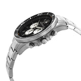 Maserati SFIDA Chronograph Black Dial Silver Steel Strap Watch For Men - R8873640004