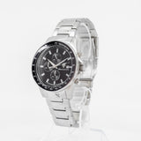Maserati SFIDA Chronograph Black Dial Silver Steel Strap Watch For Men - R8873640015