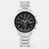 Maserati SFIDA Chronograph Black Dial Silver Steel Strap Watch For Men - R8873640015