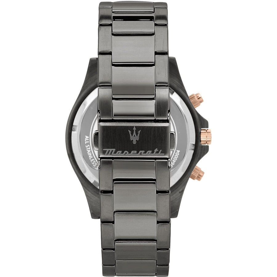 Maserati SFIDA Chronograph Blue Dial Grey Steel Strap Watch For Men - R8873640001