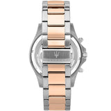 Maserati SFIDA Chronograph Blue Dial Two Tone Steel Strap Watch For Men - R8873640012