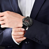 Maserati SFIDA Chronograph Quartz Stainless Steel Black Dial Watch For Men - R8851123007