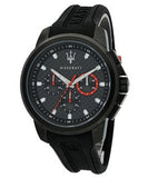 Maserati SFIDA Chronograph Quartz Stainless Steel Black Dial Watch For Men - R8851123007