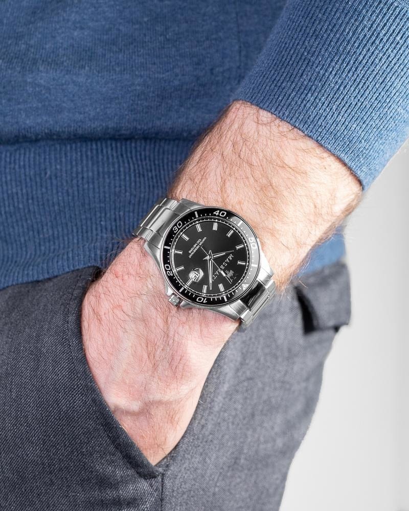 Maserati SFIDA Quartz Black Dial Stainless Steel Watch For Men - R8853140002