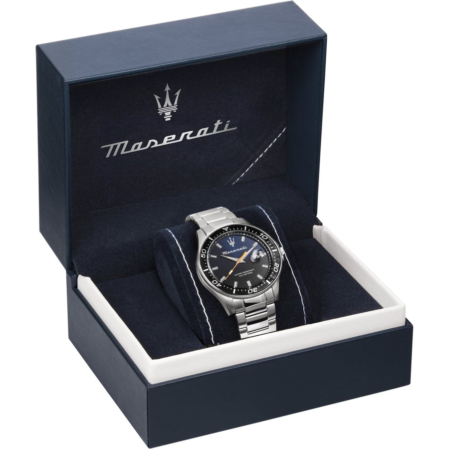 Maserati SFIDA Quartz Bue Dial Stainless Steel Watch For Men - R8853140001